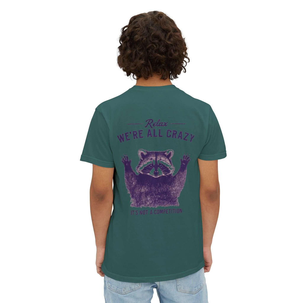 Pocket T-Shirt with 95EAST Racoon Design - 95EAST YORKxJERSEY
