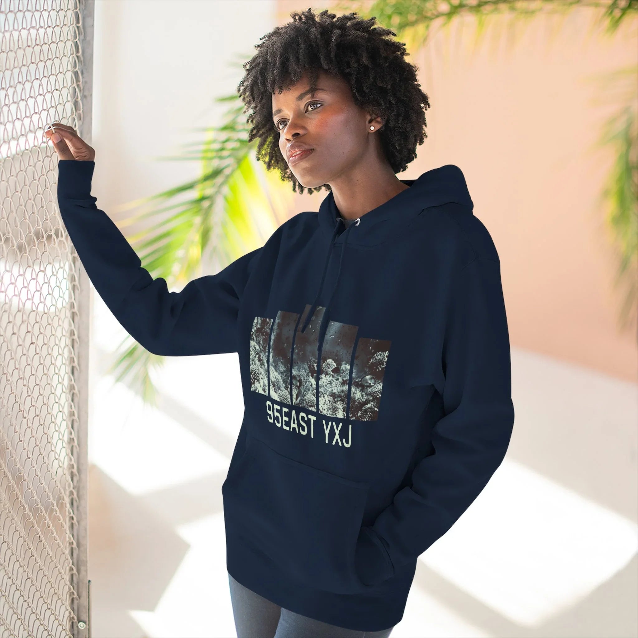 95EAST REEF Three-Panel Fleece Hoodie