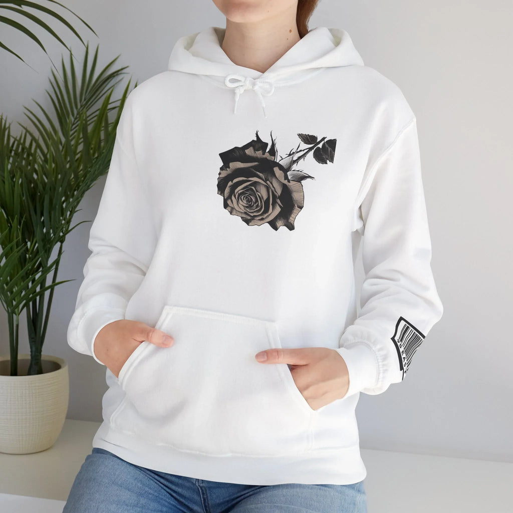 95EAST Rose Hoodie — Floral Graphic Hooded Sweatshirt