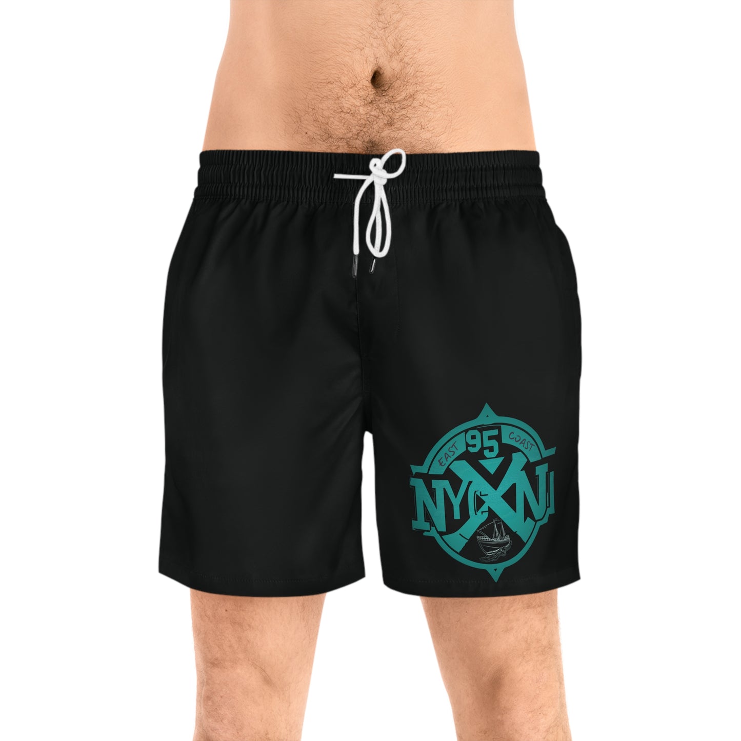 95EAST | NYxNJ Drift Series: Midnight Sail” Swim Shorts