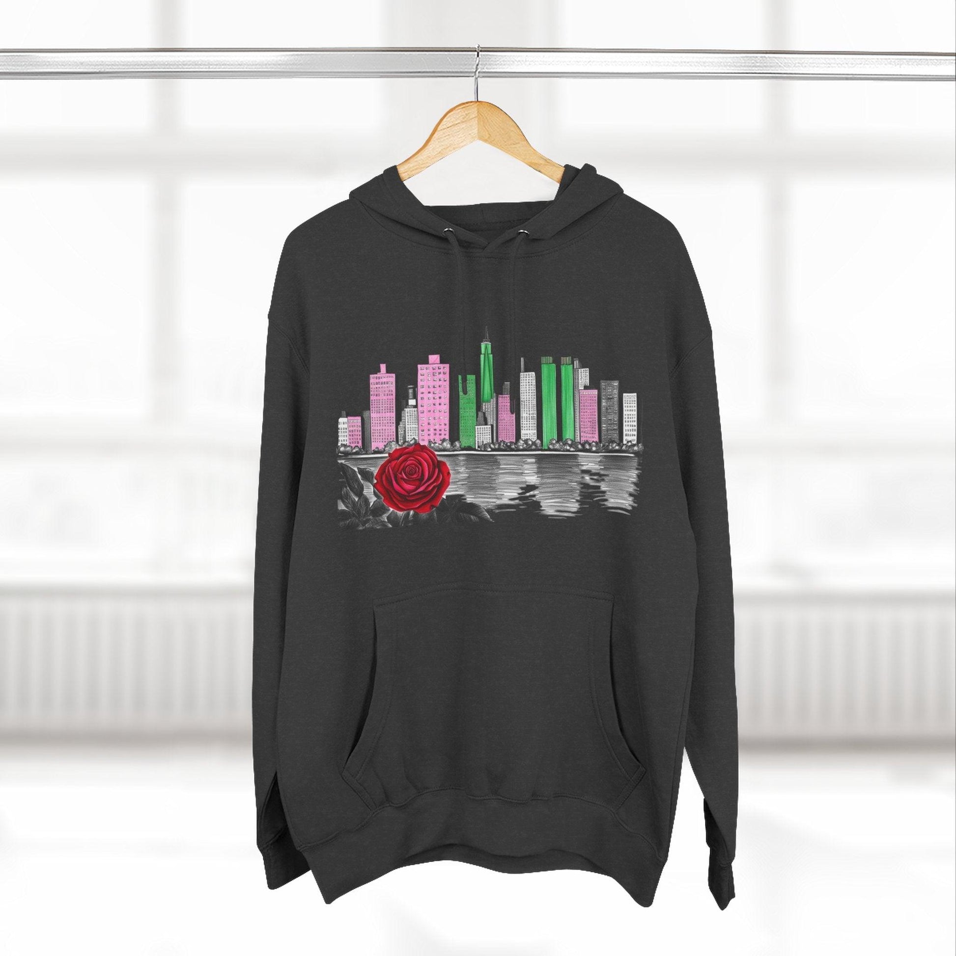 Hoodie City Skyline Urban Streetwear - 95EAST YORKxJERSEY