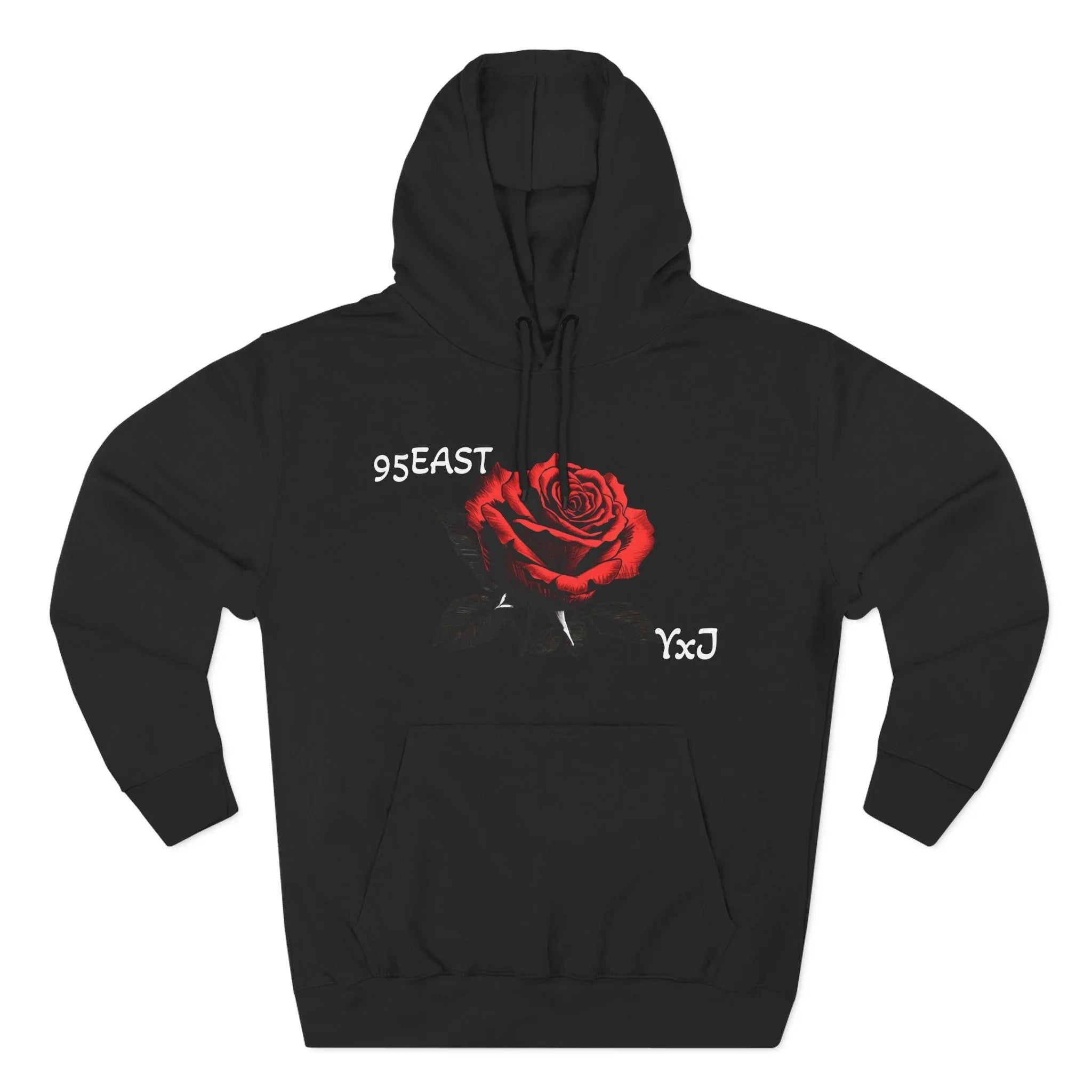 Concrete Garden Rose Fleece Hoodie- 95EAST YxJ