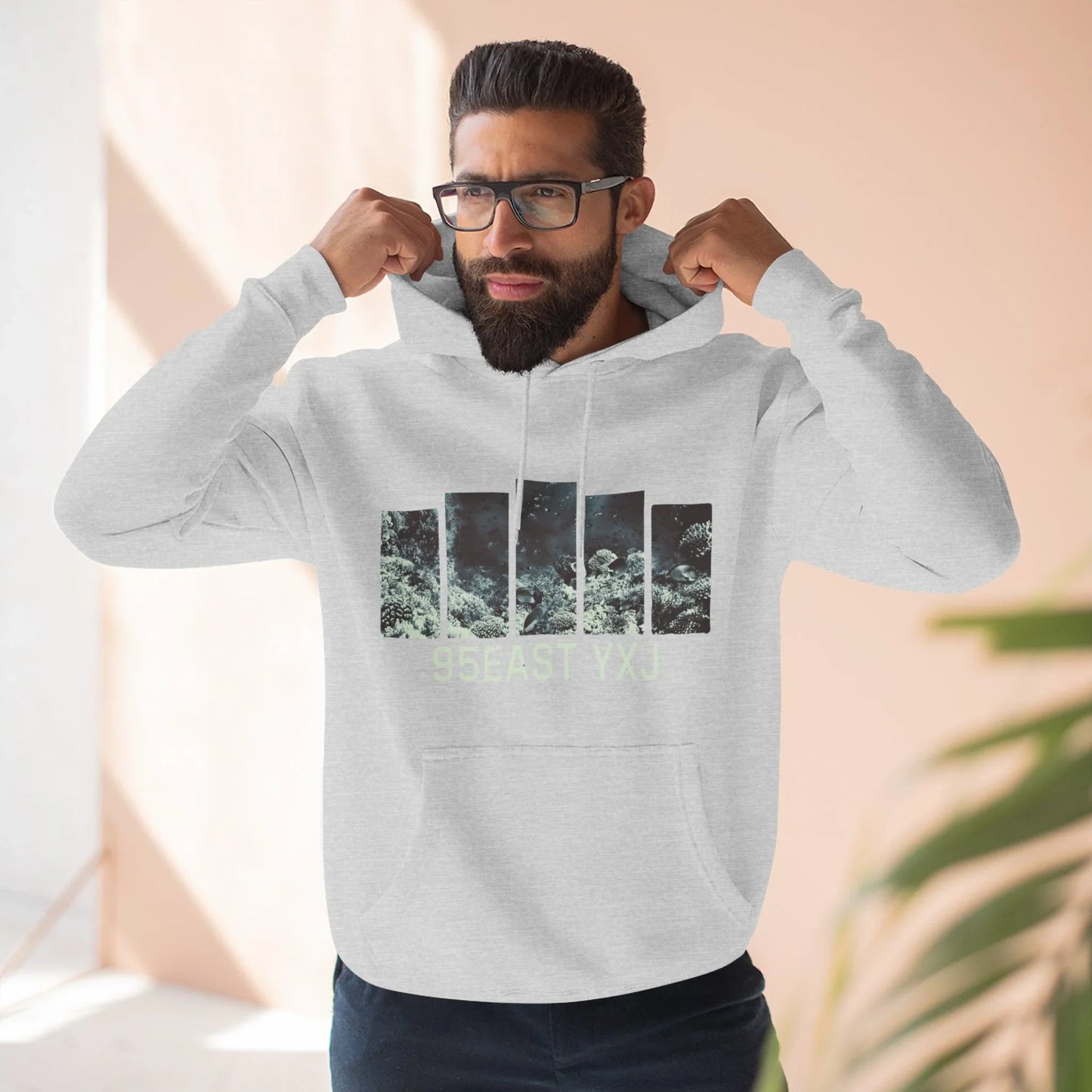 95EAST REEF Three-Panel Fleece Hoodie