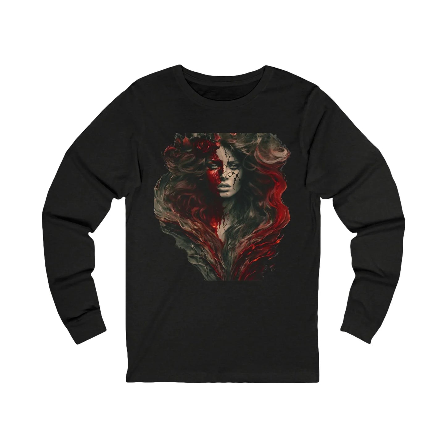 Mystical Red Art Long Sleeve Tee