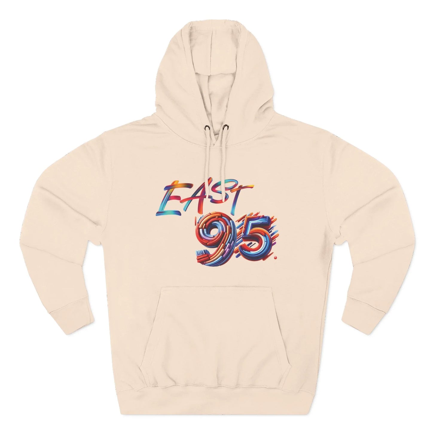 95EAST Colorush Fleece Hoodie — Three-Panel Comfort
