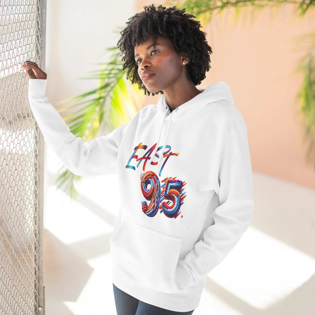 95EAST Colorush Fleece Hoodie — Three-Panel Comfort