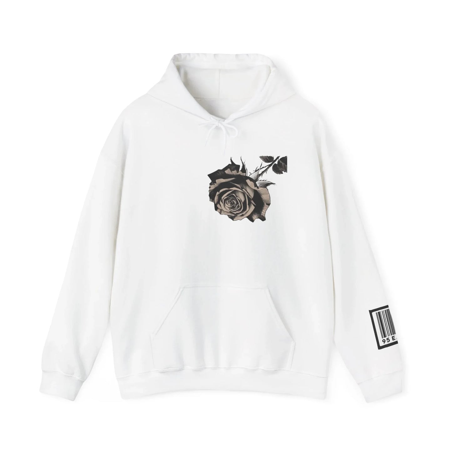 95EAST Rose Hoodie — Floral Graphic Hooded Sweatshirt