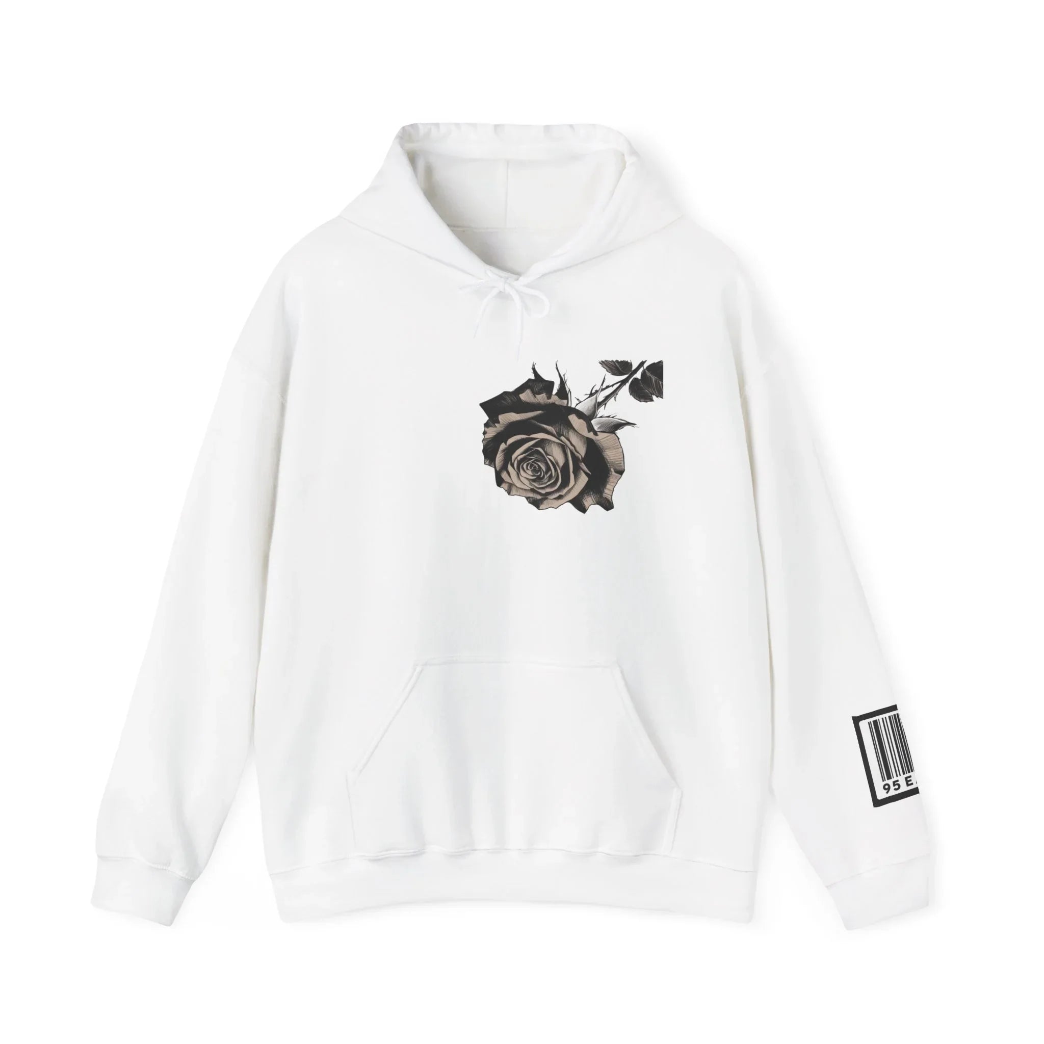 95EAST Rose Hoodie — Floral Graphic Hooded Sweatshirt