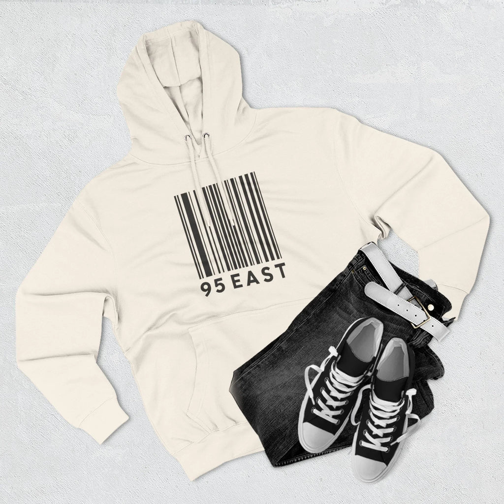 Minimalist Barcode Fleece Hoodie