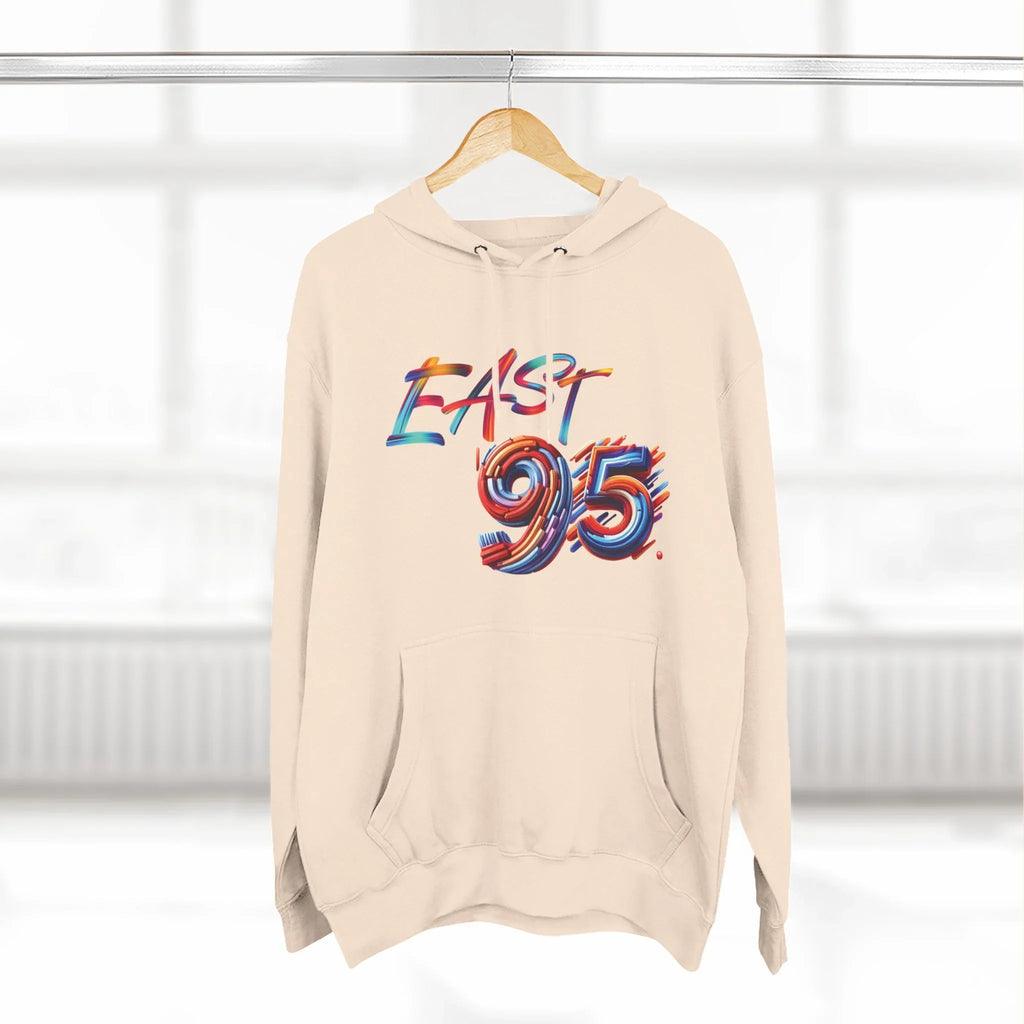 95EAST Colorush Fleece Hoodie — Three-Panel Comfort