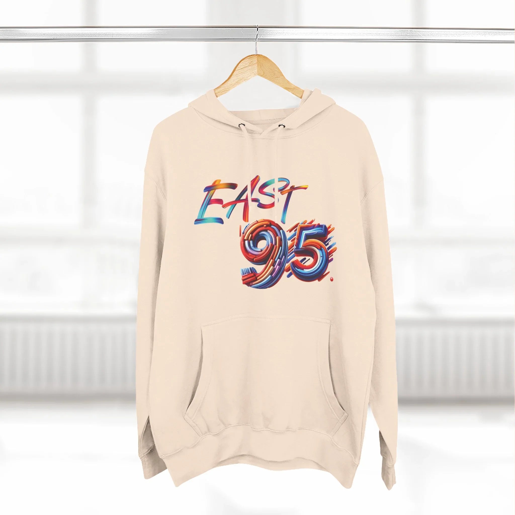 95EAST Colorush Fleece Hoodie — Three-Panel Comfort