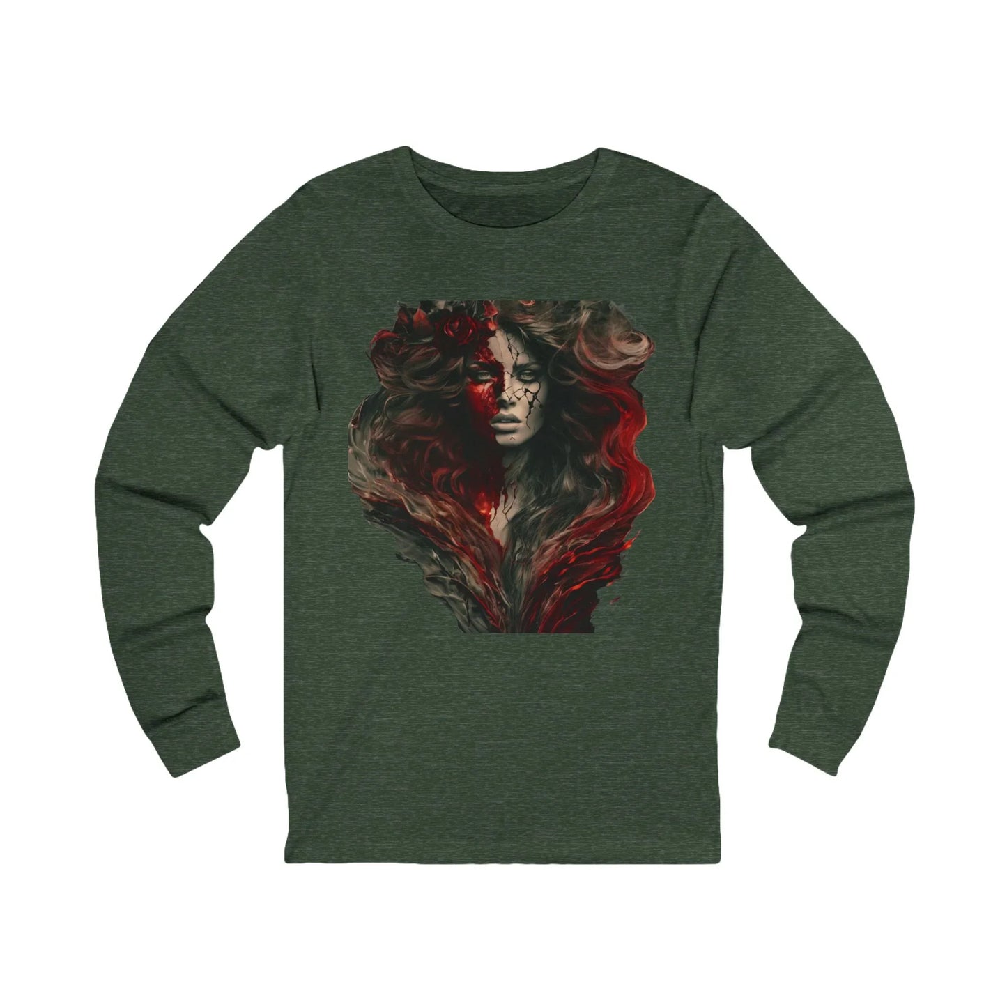 Mystical Red Art Long Sleeve Tee
