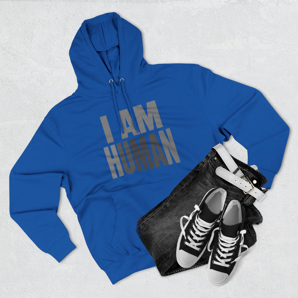 I AM HUMAN Hoodie — Bold Statement Unisex Graphic Pullover