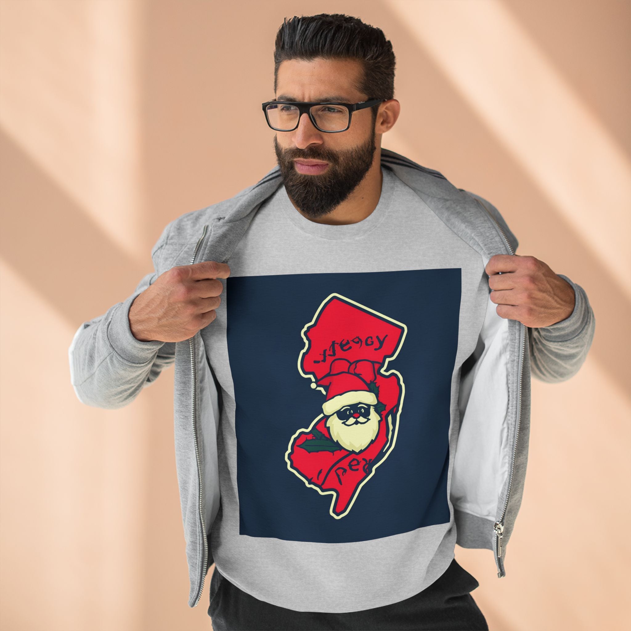 Jersey Santa Drip Crewneck