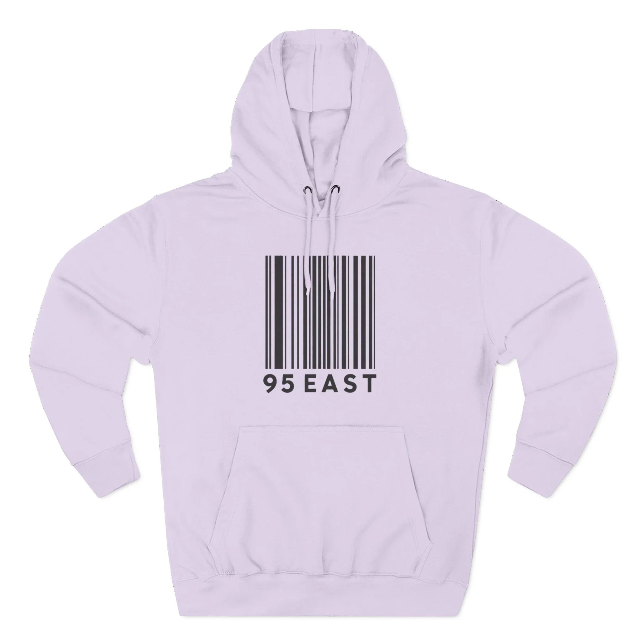 Minimalist Barcode Fleece Hoodie