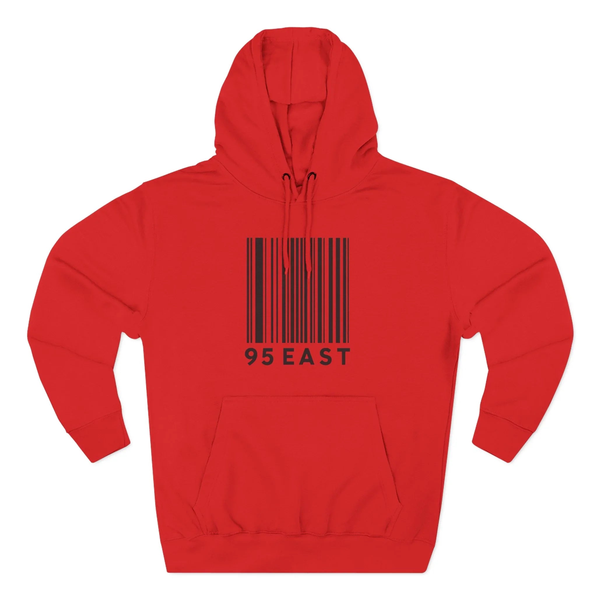 Minimalist Barcode Fleece Hoodie