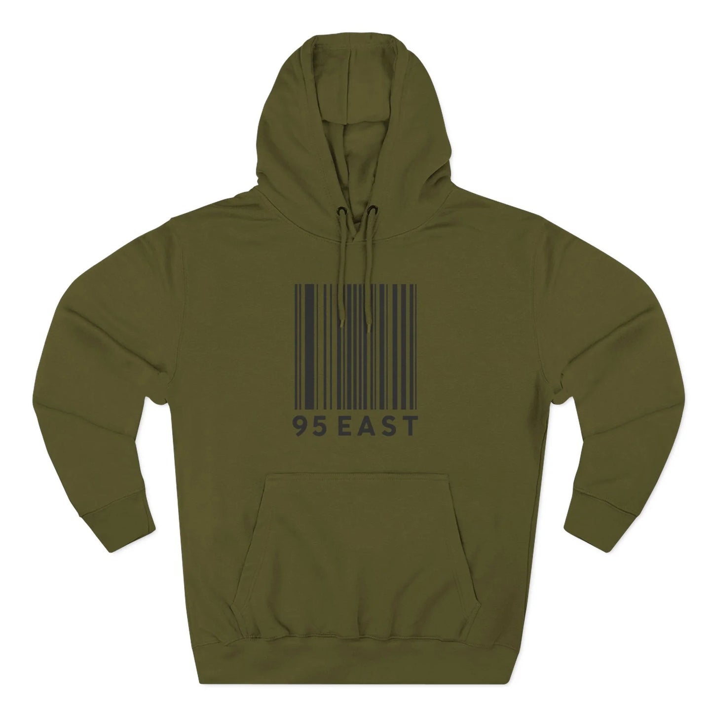 Minimalist Barcode Fleece Hoodie