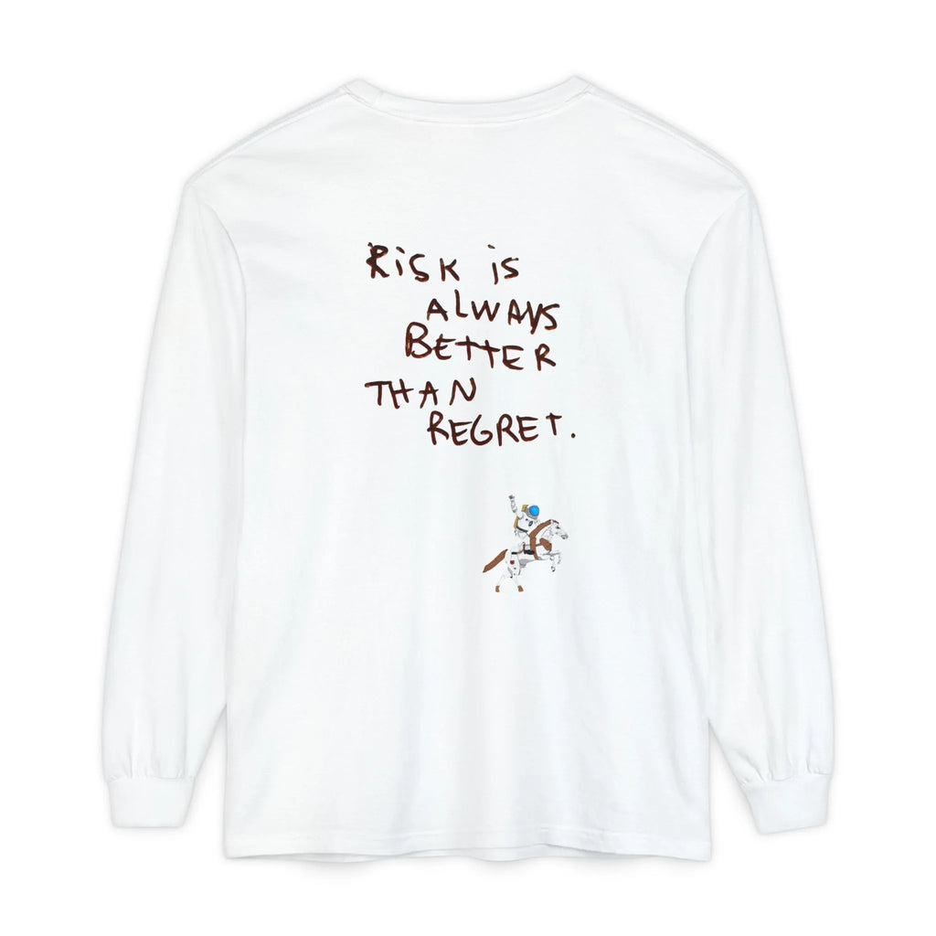 95EAST "Risk Is Always Better Than Regret" Motivational Graphic