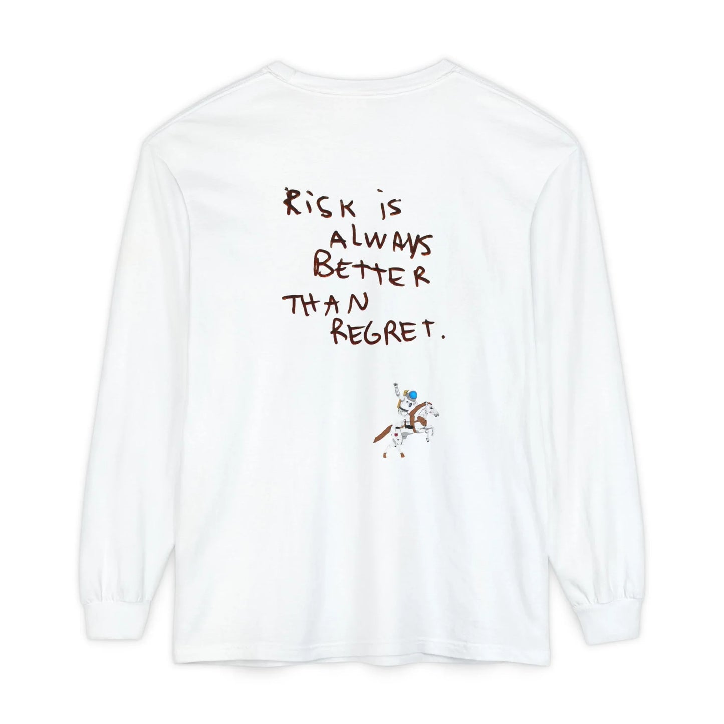 95EAST "Risk Is Always Better Than Regret" Motivational Graphic