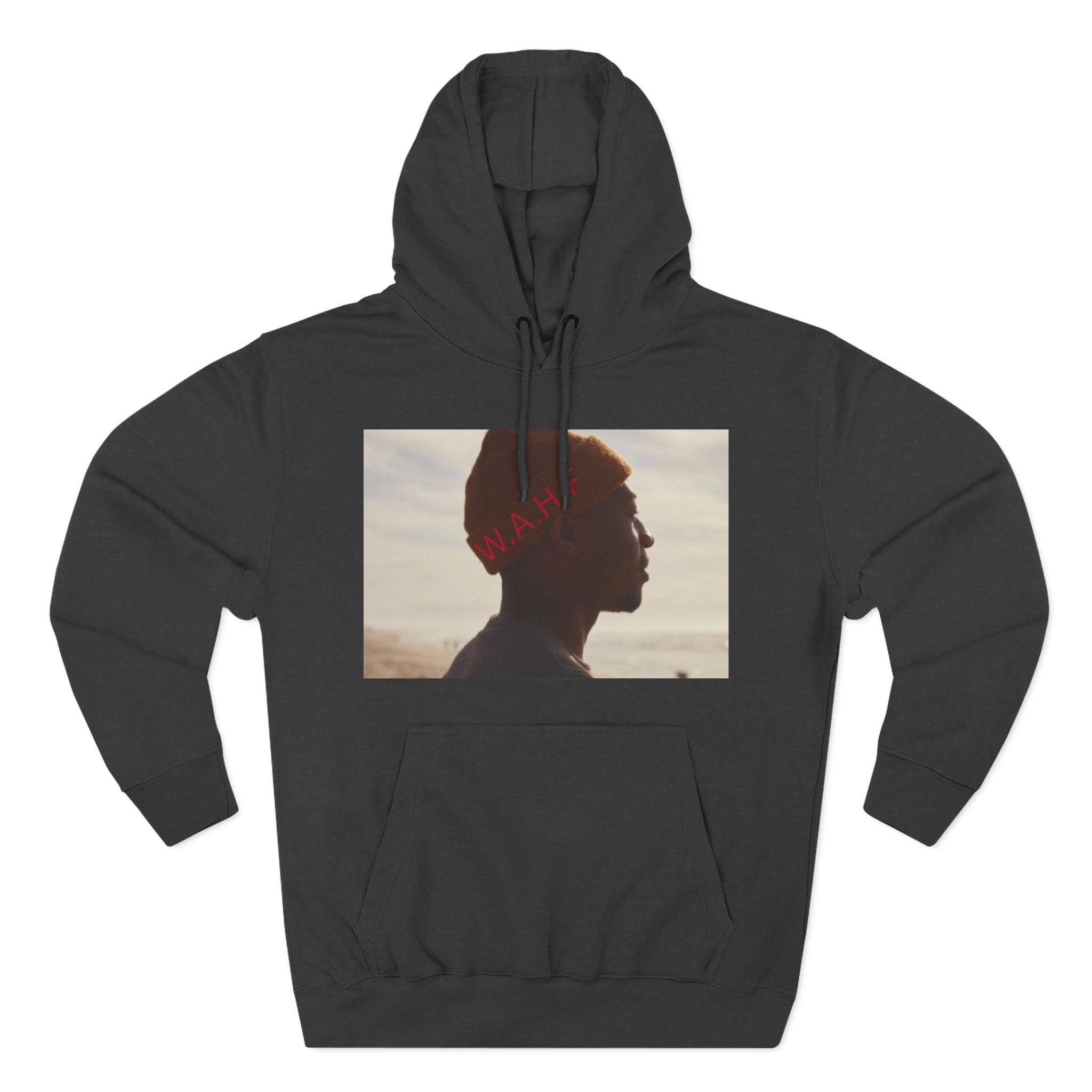 WE ARE HUMAN FIRST Fleece Hoodie — Three-Panel Statement Hoodie