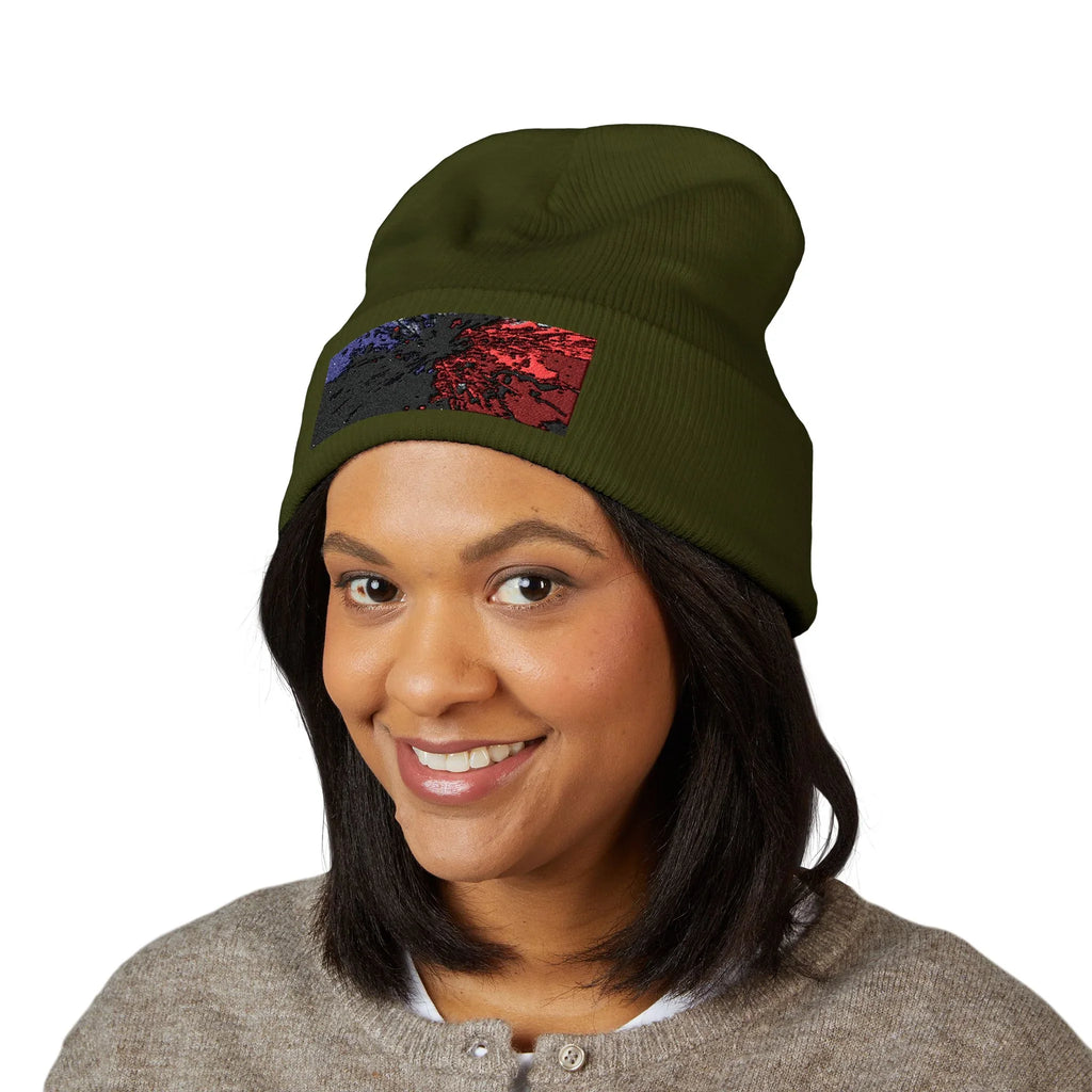 SPLAATT Embroidered Beanie — Classic Cuffed Knit Hat