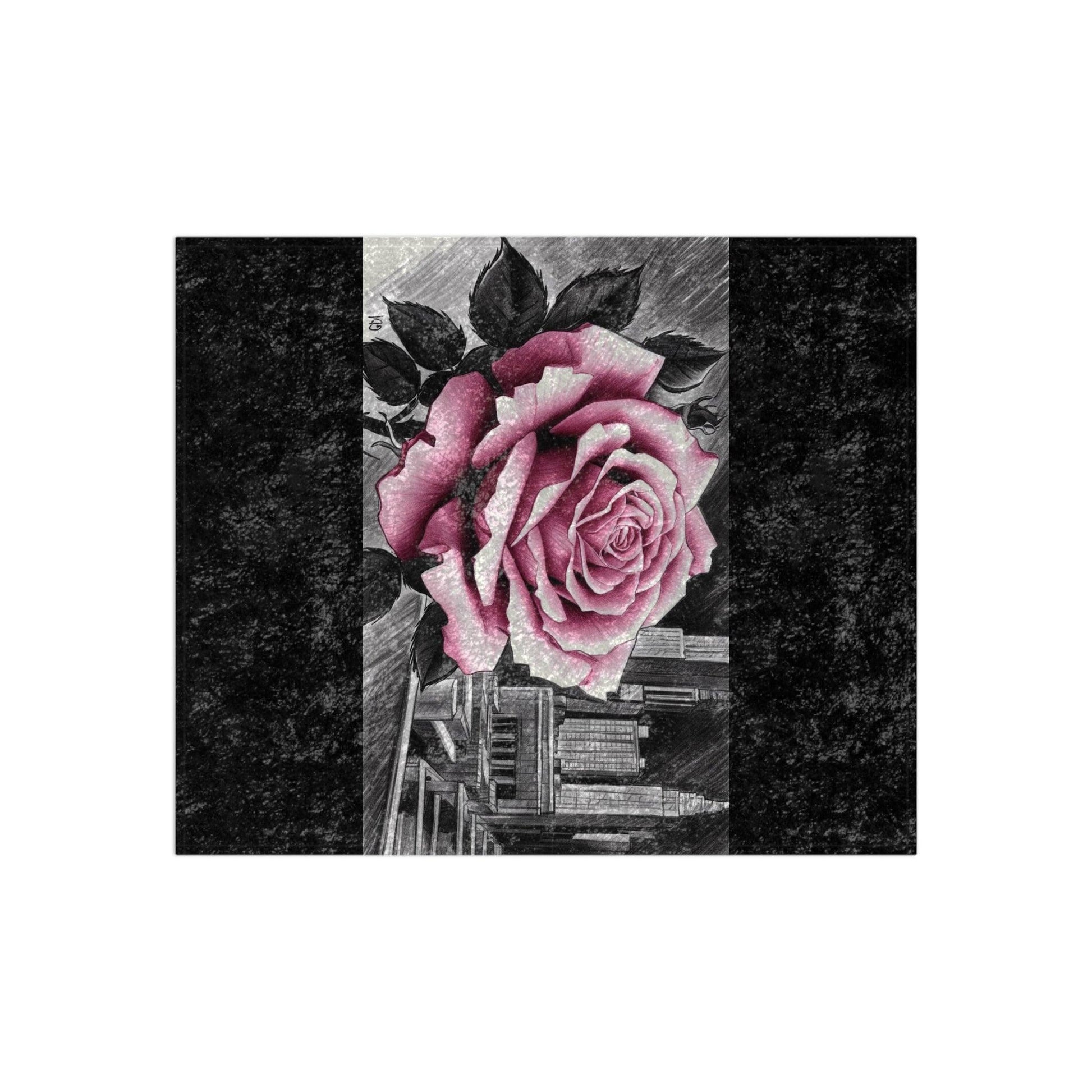 Velvet Blanket - CITY ROSE 95EAST Design - 95EAST YORKxJERSEY