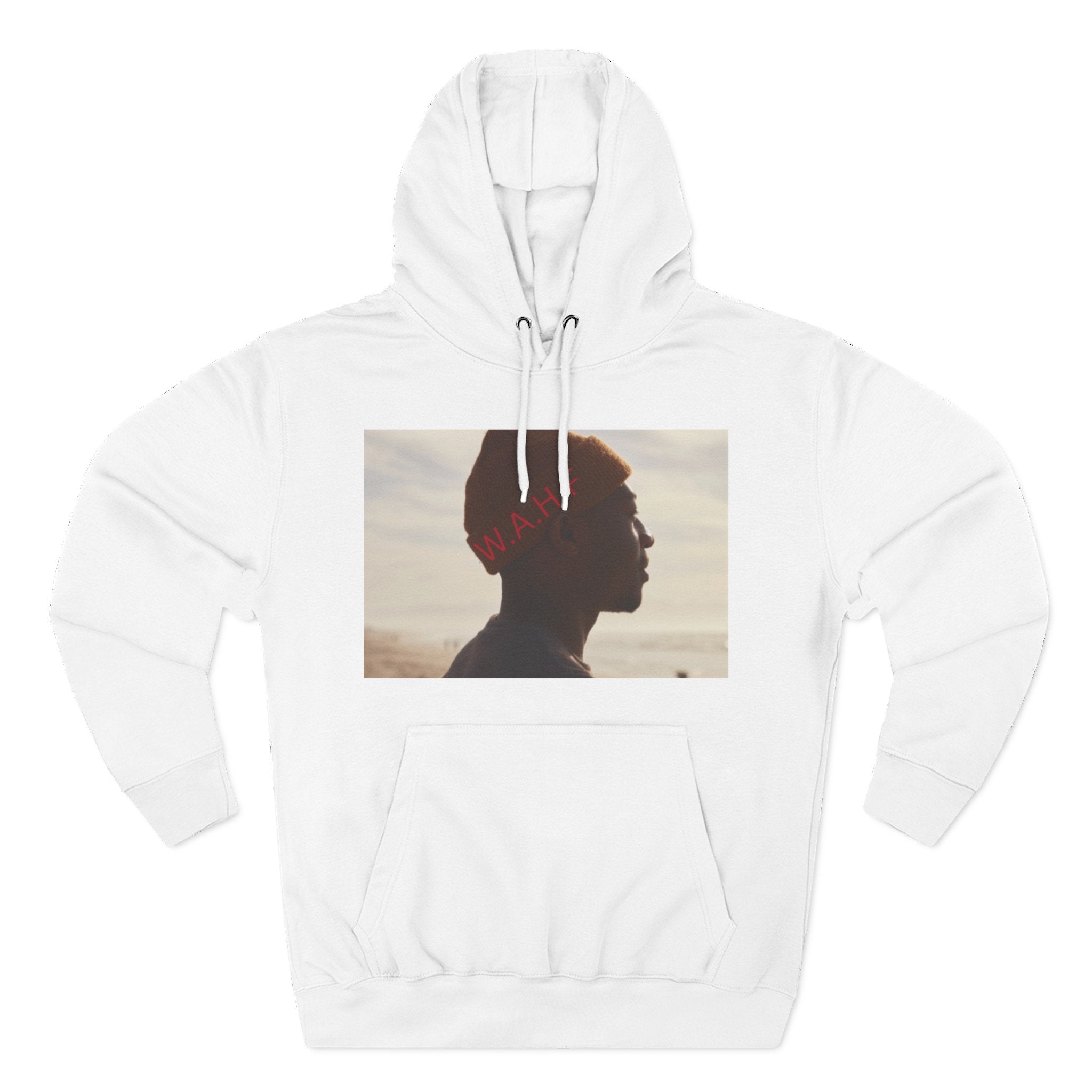 WE ARE HUMAN FIRST Fleece Hoodie — Three-Panel Statement Hoodie