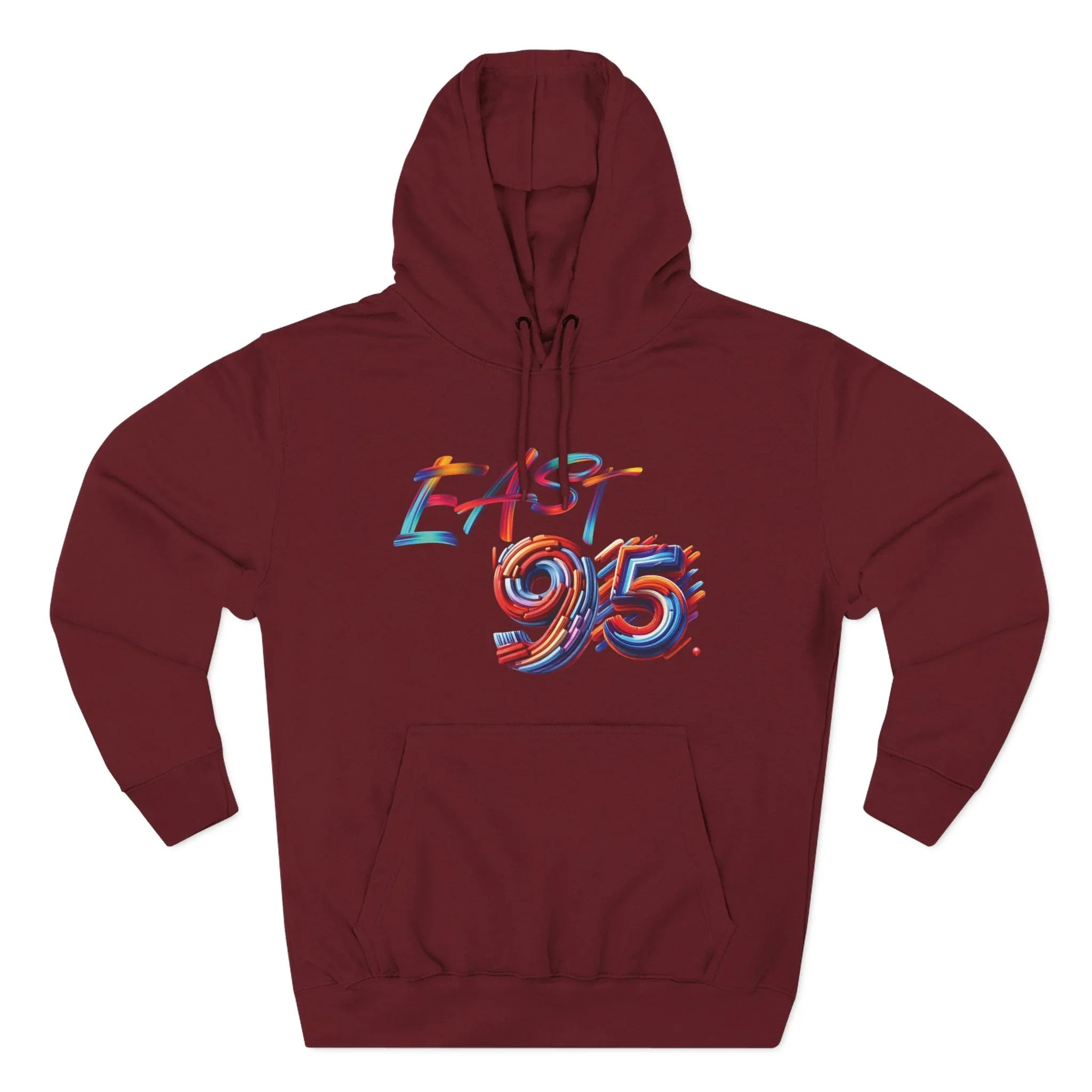 95EAST Colorush Fleece Hoodie — Three-Panel Comfort