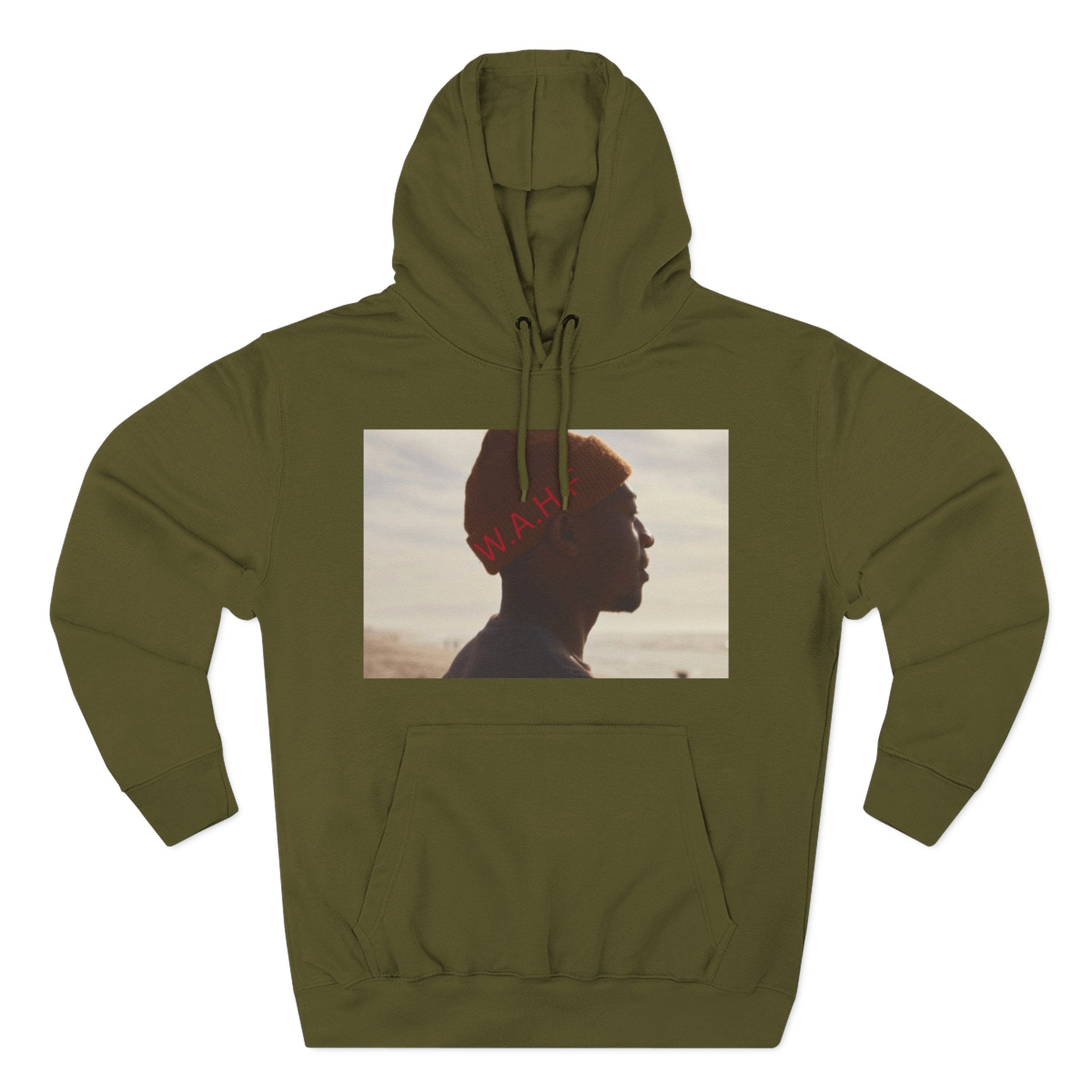 WE ARE HUMAN FIRST Fleece Hoodie — Three-Panel Statement Hoodie