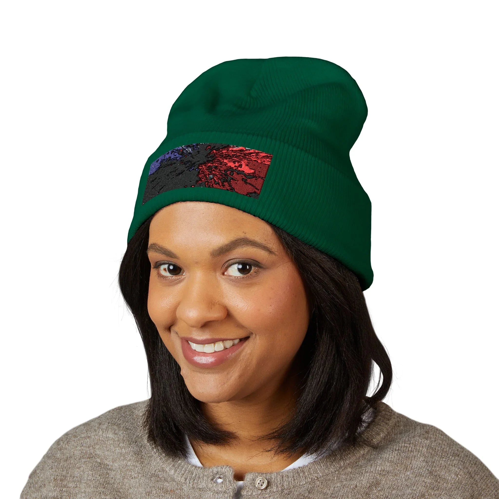 SPLAATT Embroidered Beanie — Classic Cuffed Knit Hat