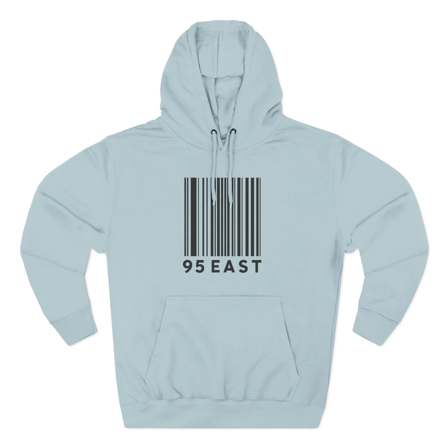 Minimalist Barcode Fleece Hoodie