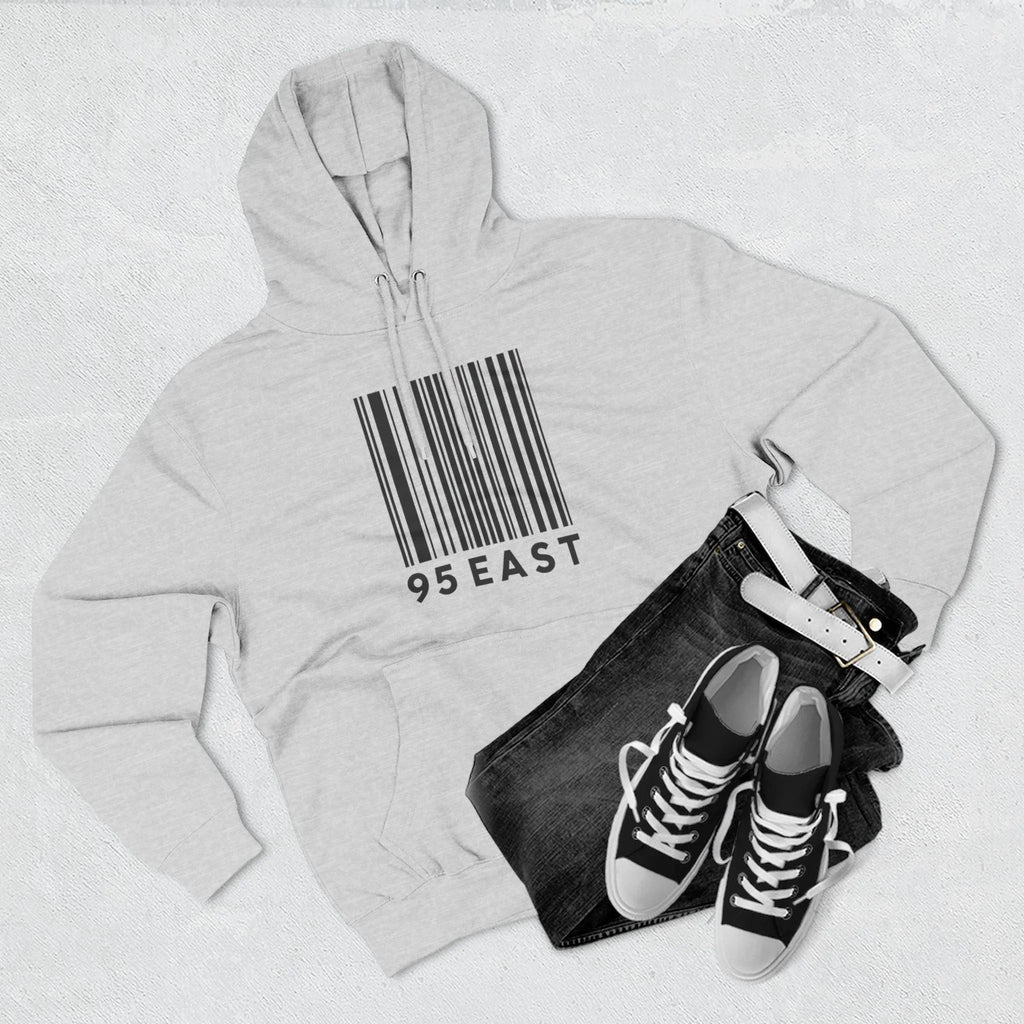 Minimalist Barcode Fleece Hoodie