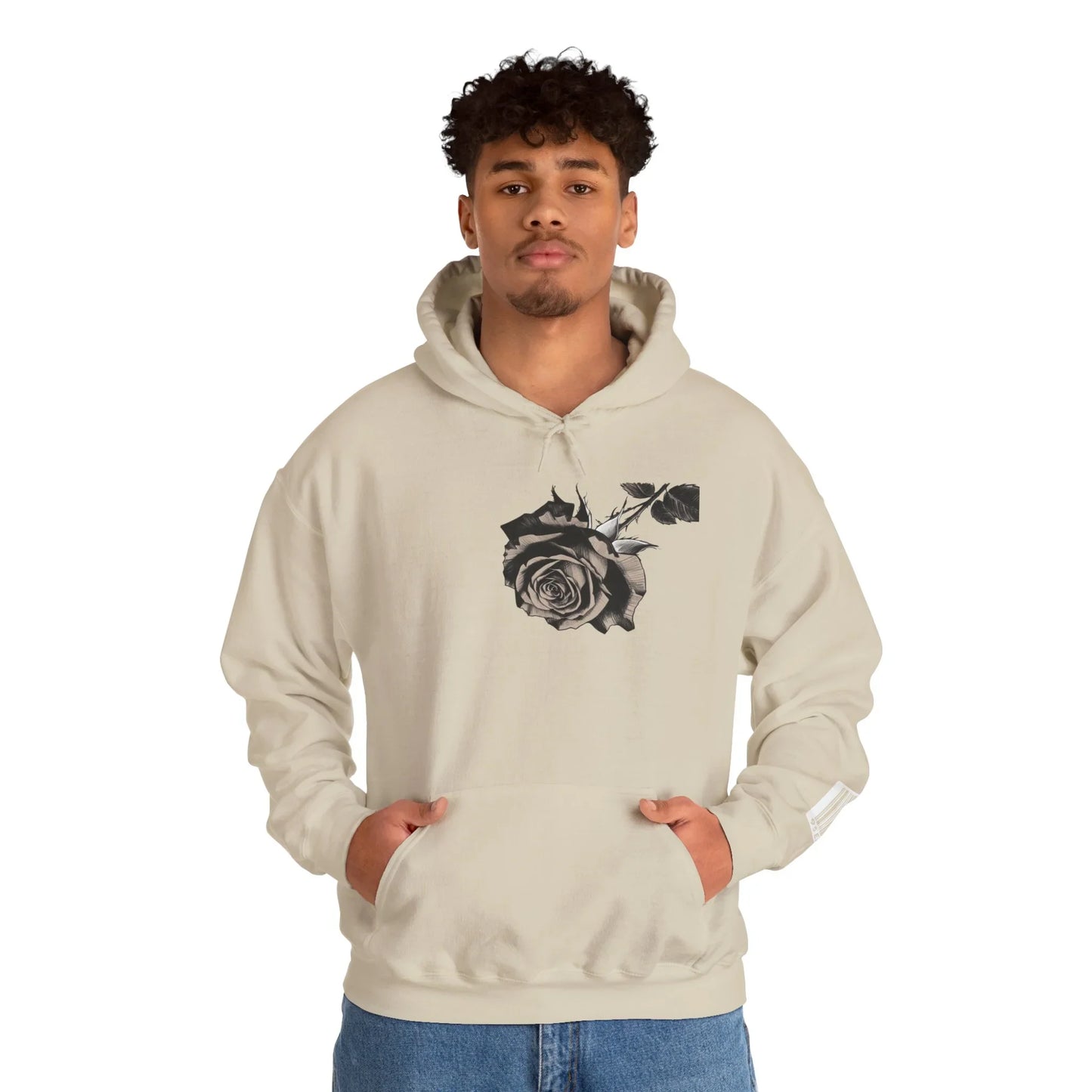 95EAST Rose Hoodie — Floral Graphic Hooded Sweatshirt