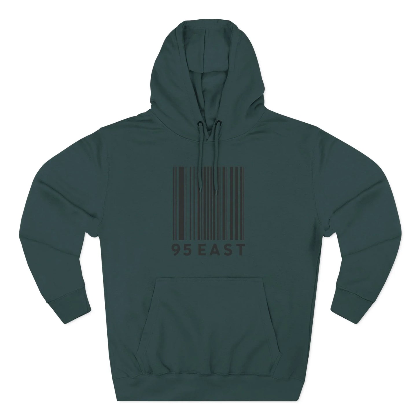 Minimalist Barcode Fleece Hoodie