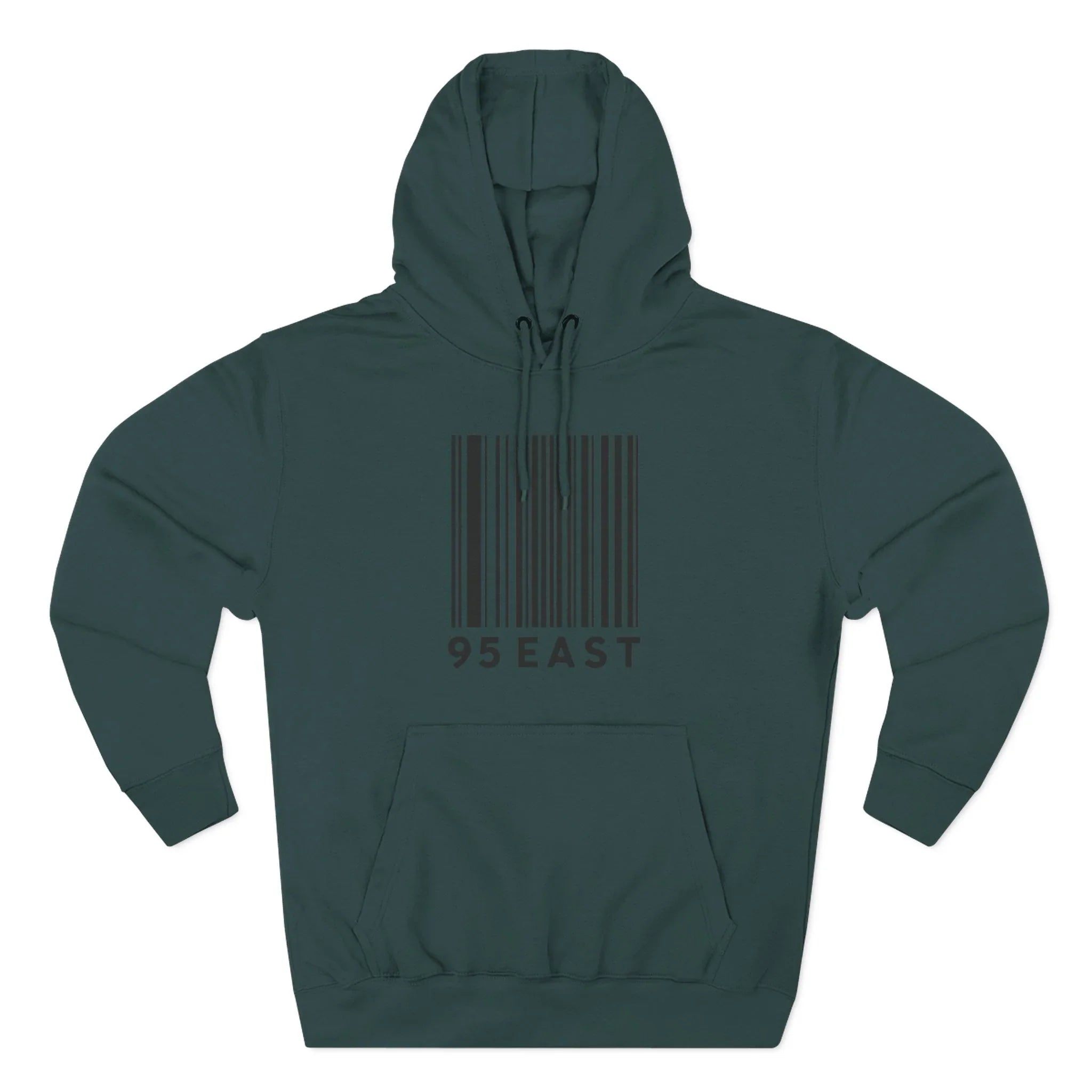 Minimalist Barcode Fleece Hoodie