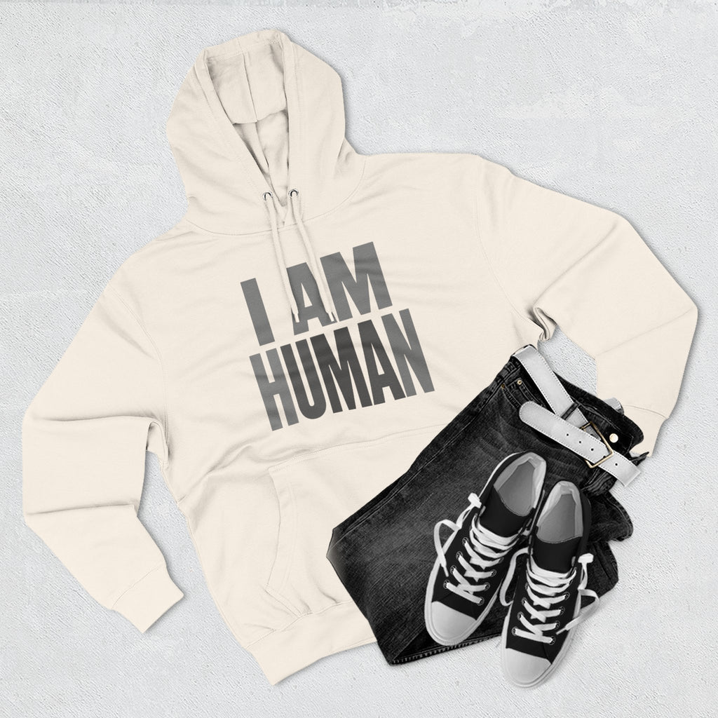 I AM HUMAN Hoodie — Bold Statement Unisex Graphic Pullover