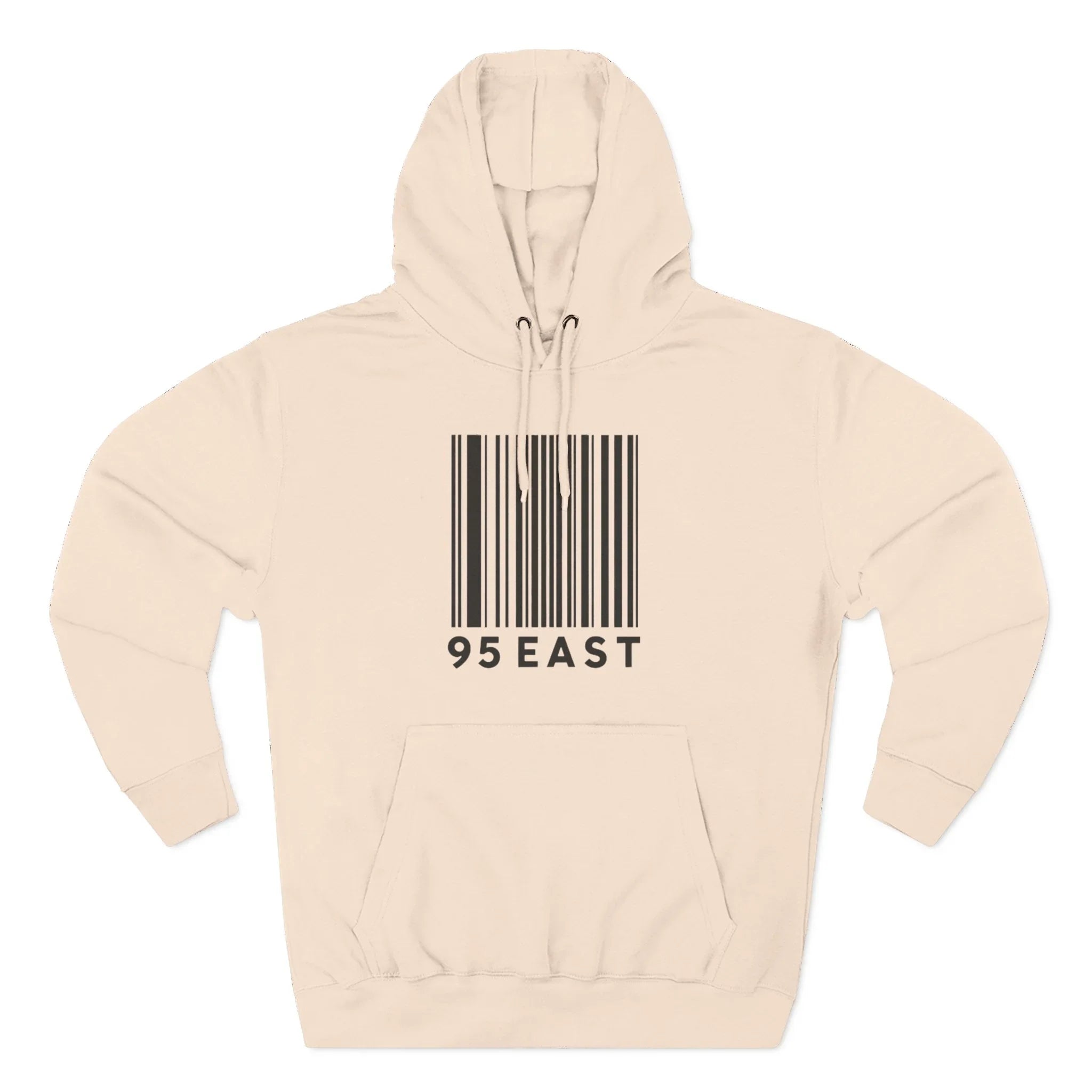Minimalist Barcode Fleece Hoodie