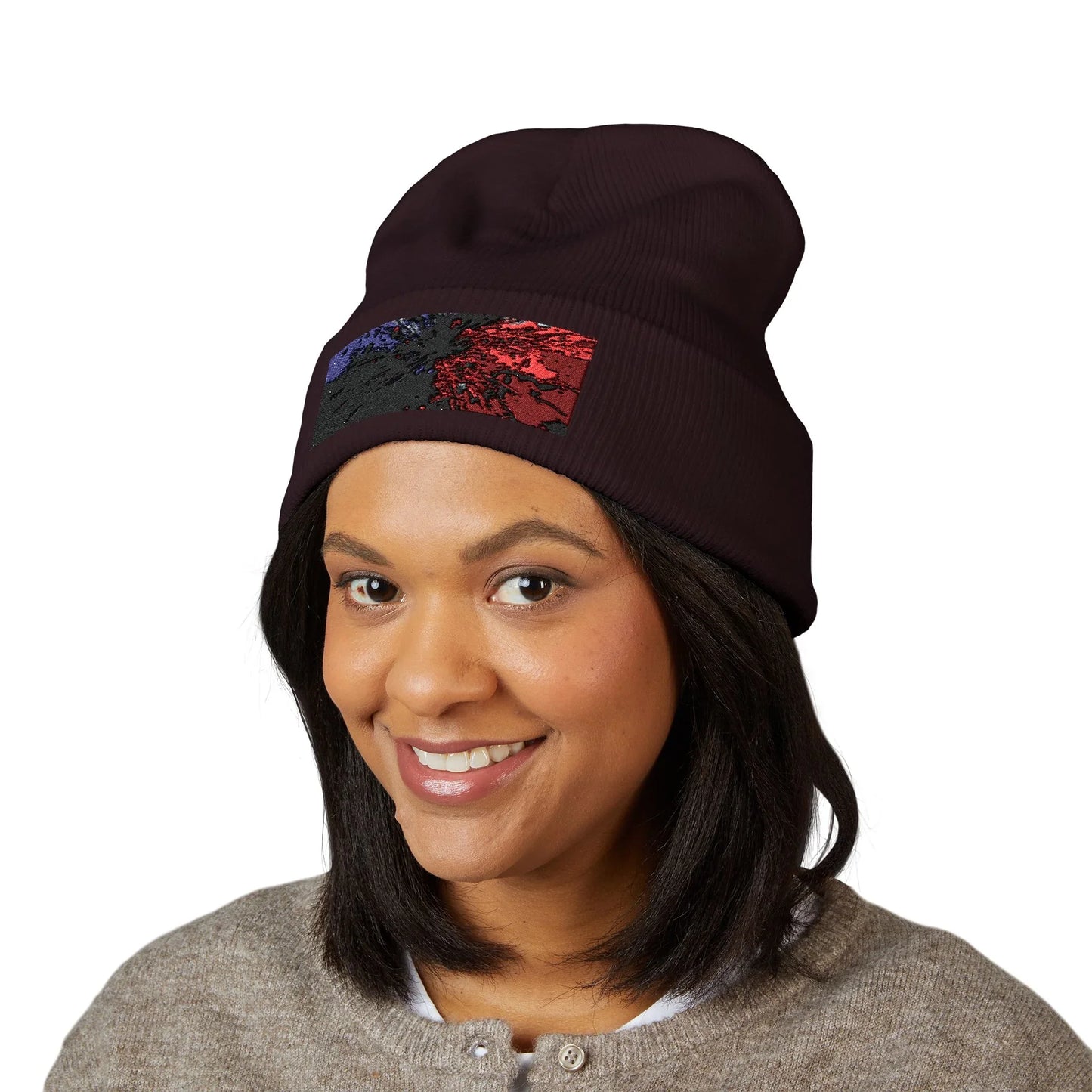 SPLAATT Embroidered Beanie — Classic Cuffed Knit Hat