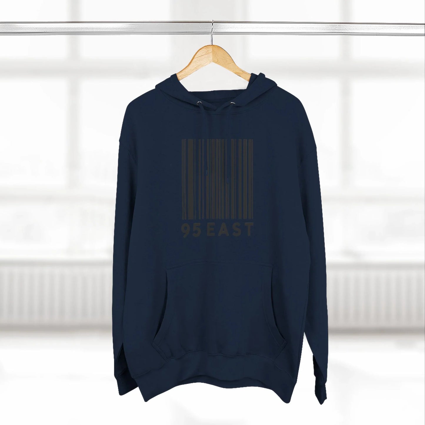 Minimalist Barcode Fleece Hoodie