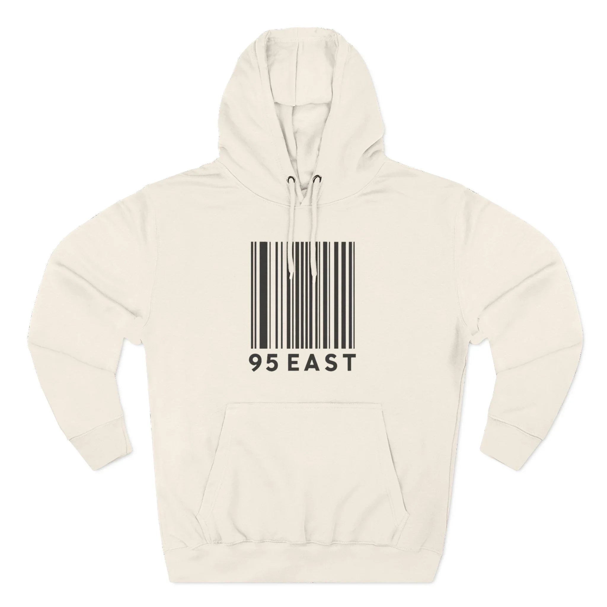 Minimalist Barcode Fleece Hoodie