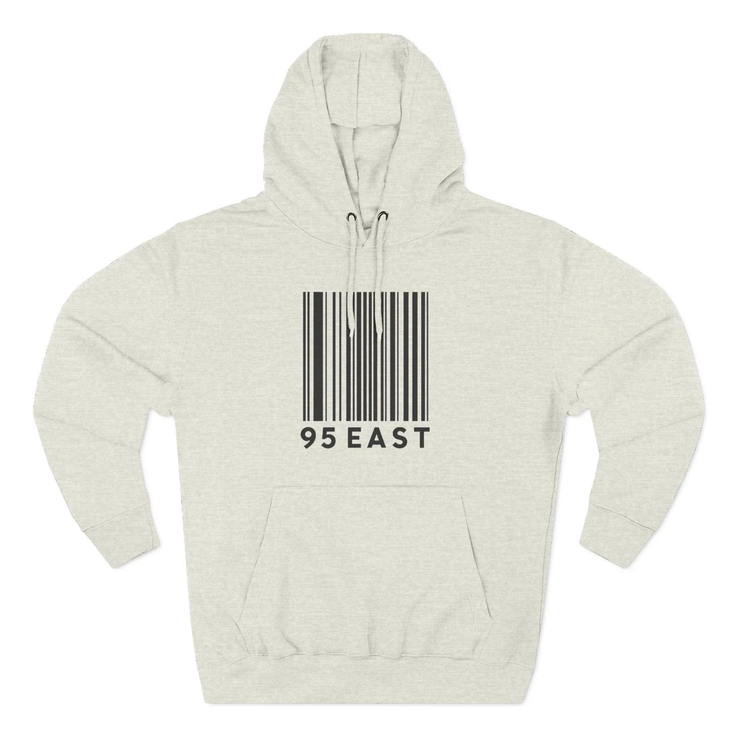 Minimalist Barcode Fleece Hoodie
