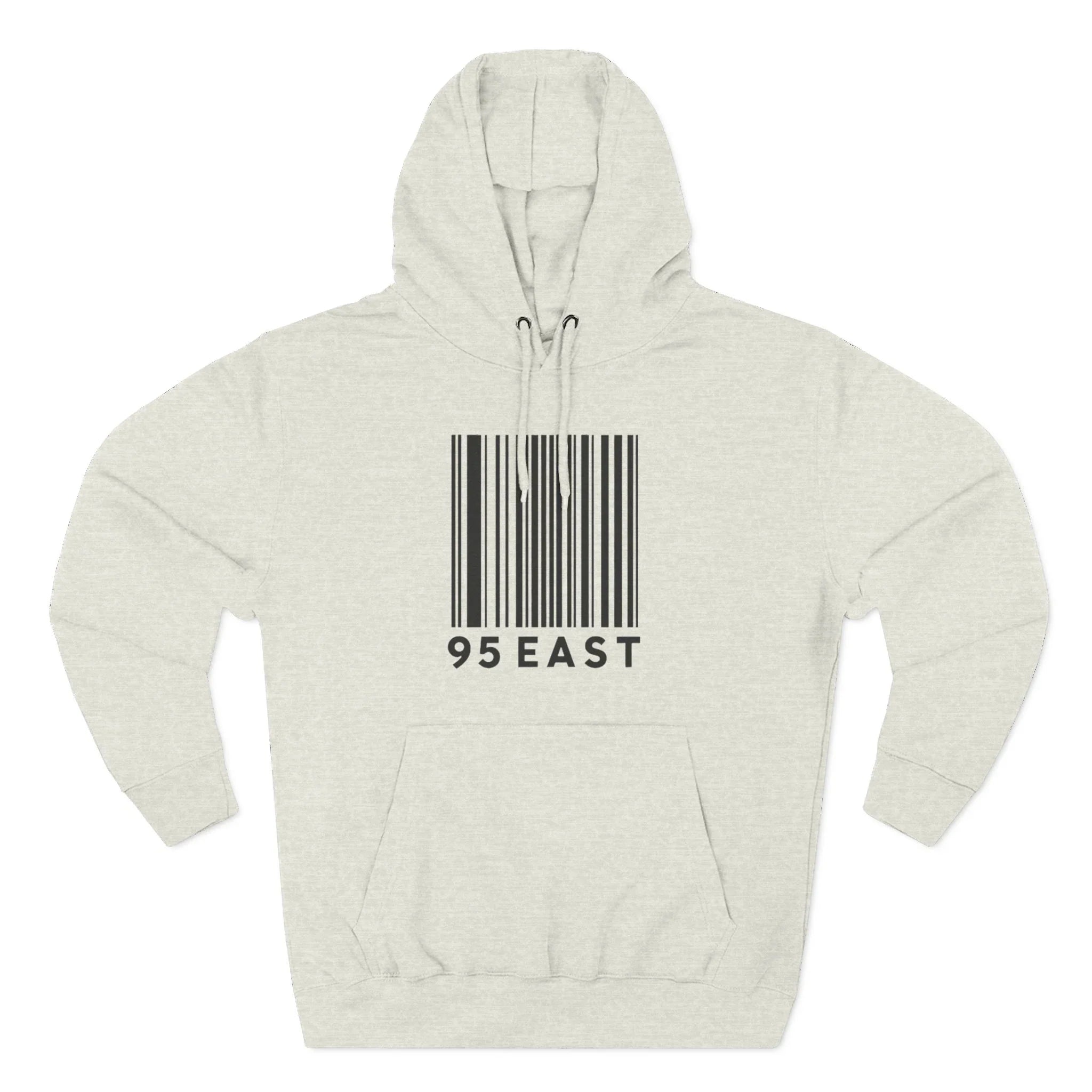 Minimalist Barcode Fleece Hoodie