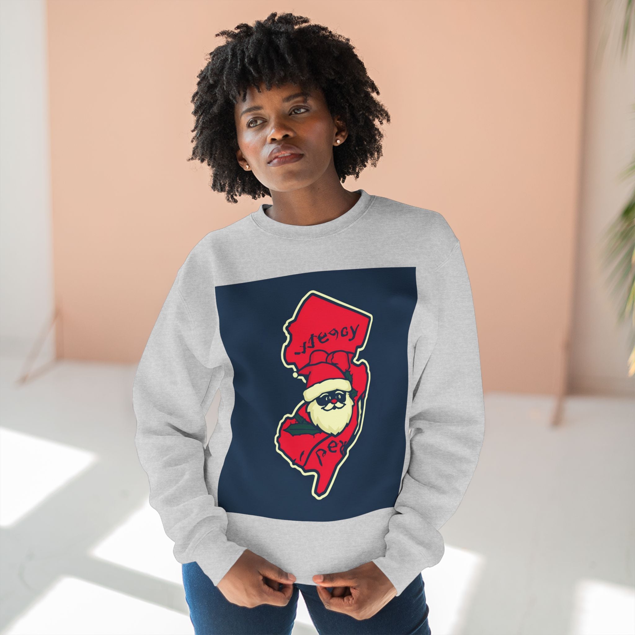 Jersey Santa Drip Crewneck
