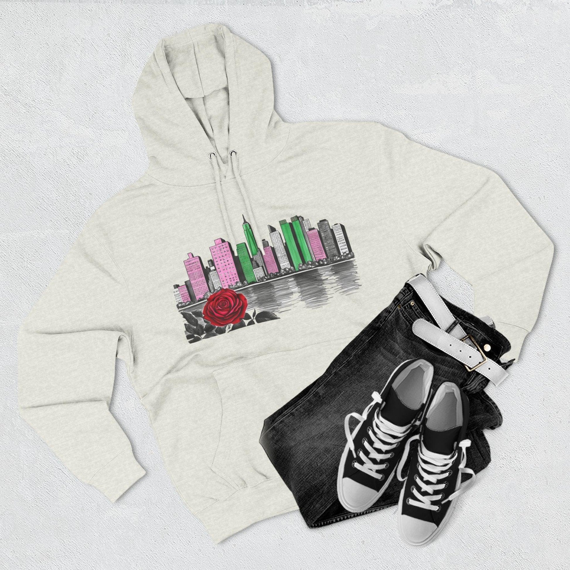 Hoodie City Skyline Urban Streetwear - 95EAST YORKxJERSEY
