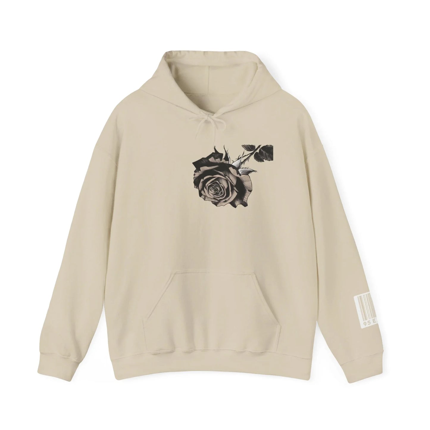 95EAST Rose Hoodie — Floral Graphic Hooded Sweatshirt