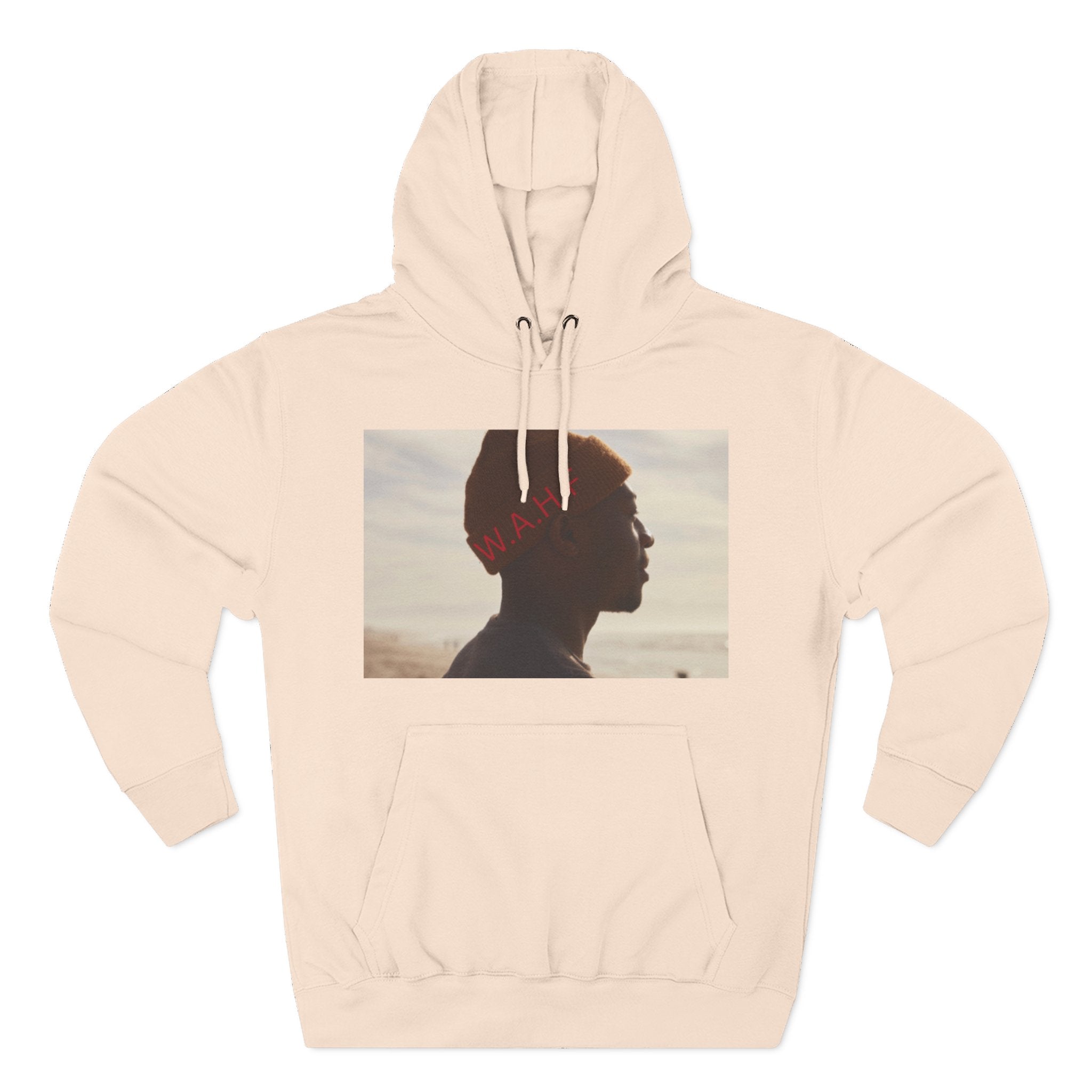 WE ARE HUMAN FIRST Fleece Hoodie — Three-Panel Statement Hoodie