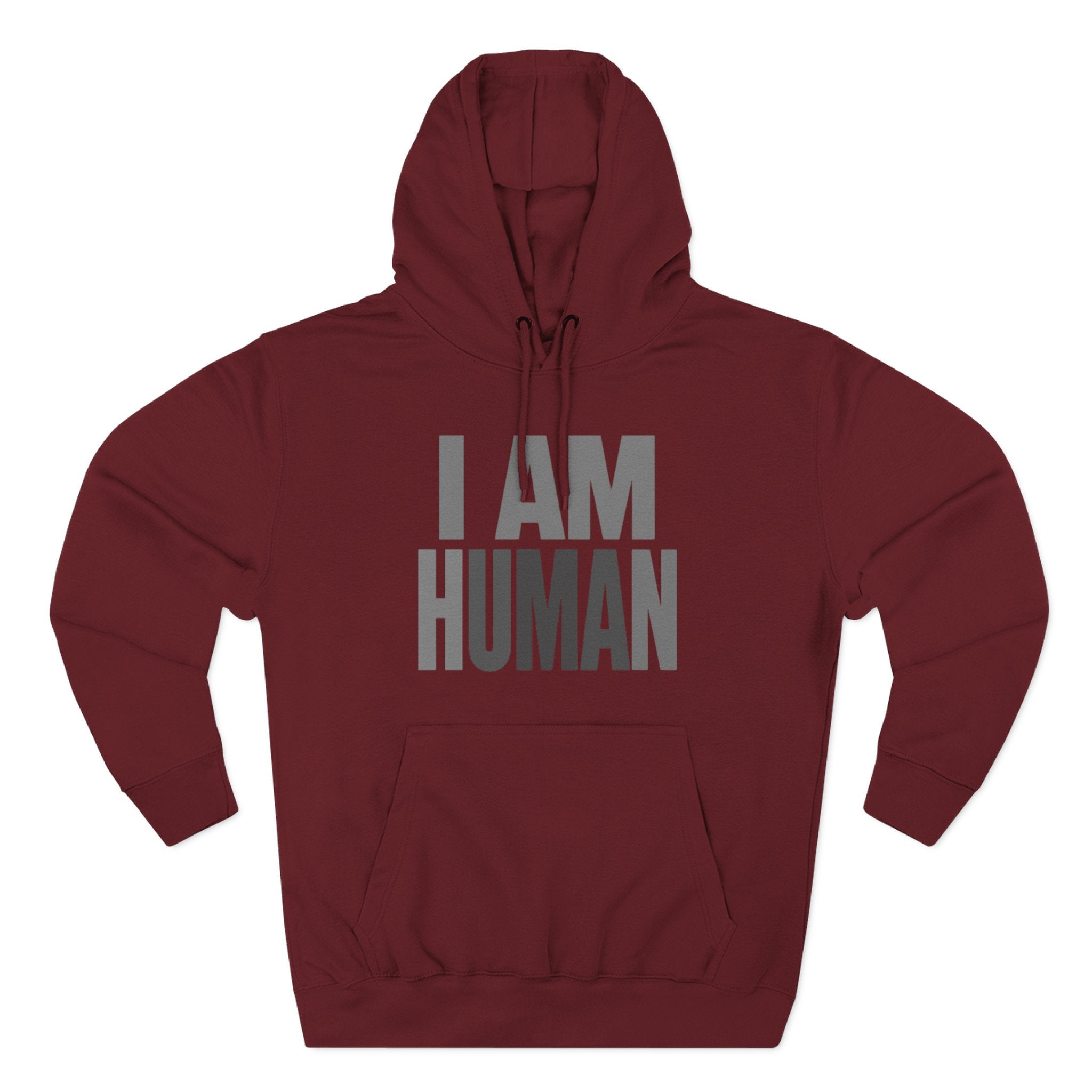 I AM HUMAN Hoodie — Bold Statement Unisex Graphic Pullover