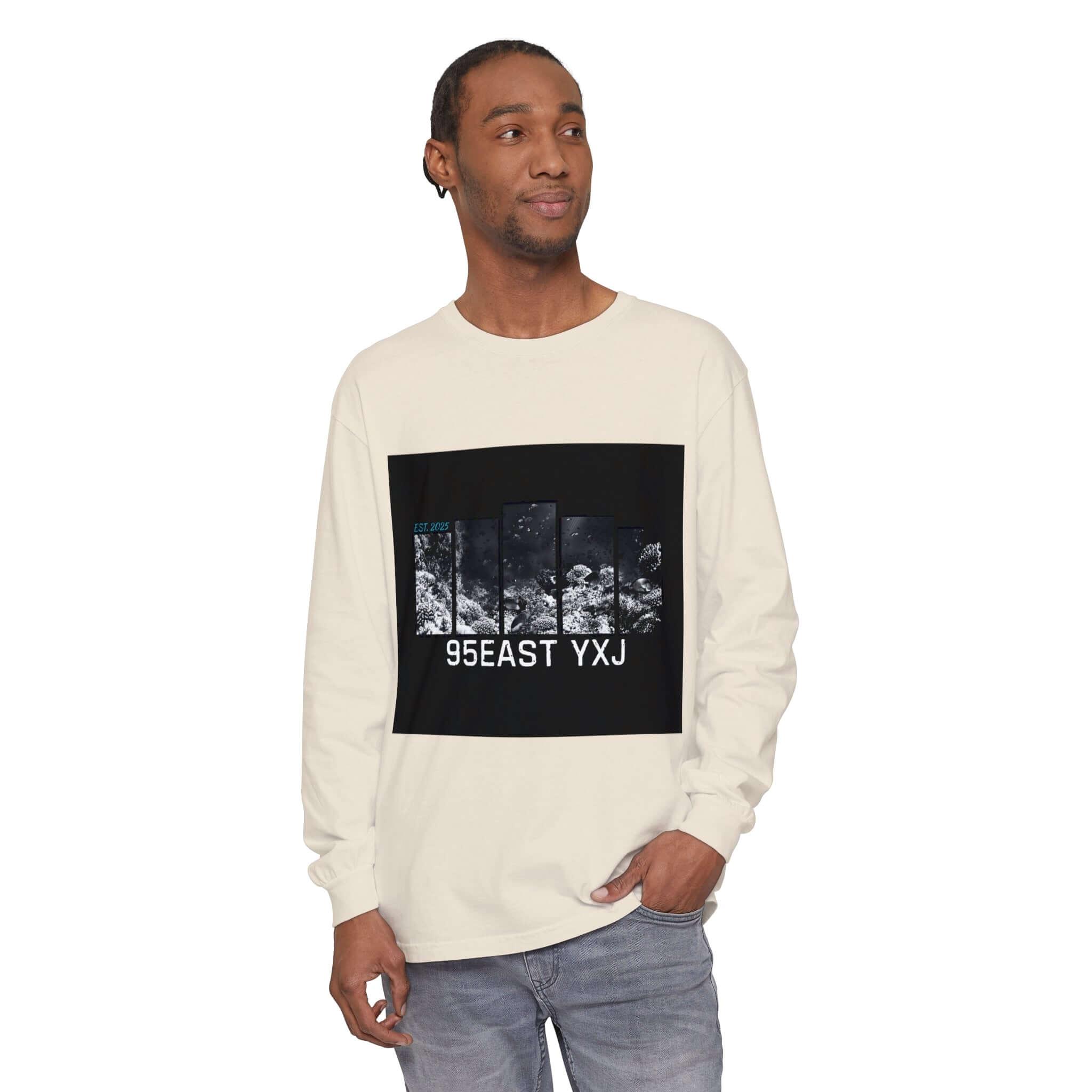 Long Sleeve T-Shirt 95EAST YXJ UNDER THE SEA Design - 95EAST YORKxJERSEY