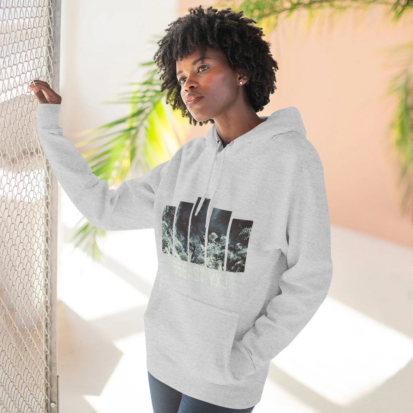 95EAST REEF Three-Panel Fleece Hoodie