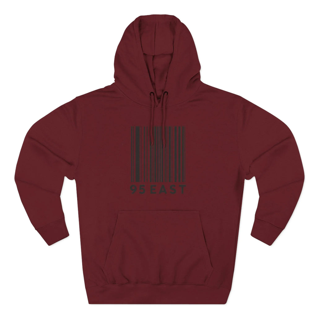 Minimalist Barcode Fleece Hoodie